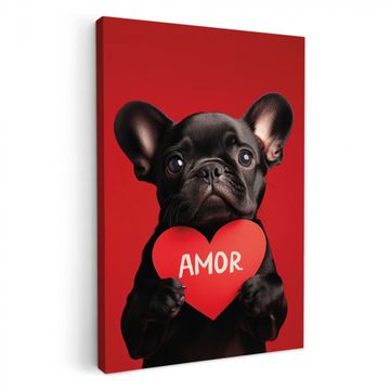 Amor - Dog - Heart - Red