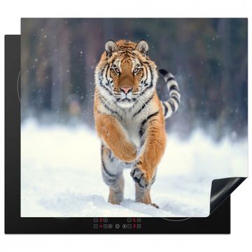 Protection plaque induction - Chasseur d'hiver en tenue