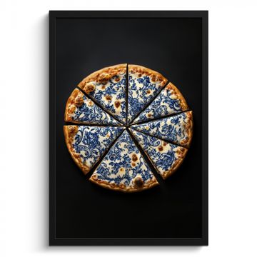 Cadre Photo - Pizza - Alimentation - Bleu de Delft