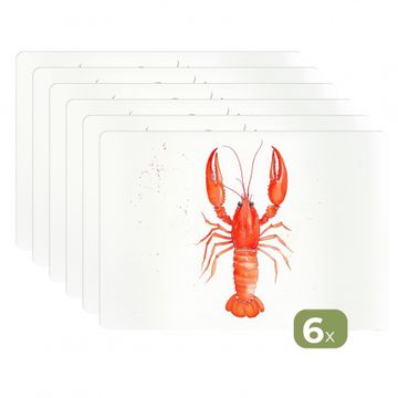 Homard - Aquarelle - Orange