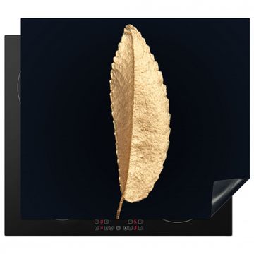 Protection plaque induction - Silhouette de feuille d'or