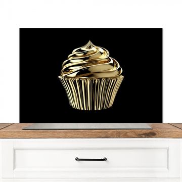 Fond de hotte - Cupcake - Nourriture - Or - Noir