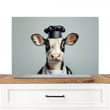 Fond de hotte - Vache - Noir - Blanc - Cuisinier