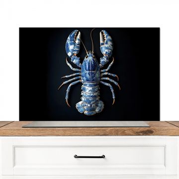 Fond de hotte - Homard - Bleu de Delft - Bouclier - Robuste