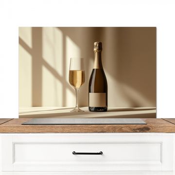 Fond de hotte - Champagne - Beige - Ombre - Bulles