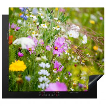 Protection plaque induction - Impression d'un jardin de fleurs sauvages