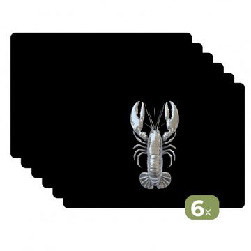 Sets de table - Homard - Argent - Métallique - Luxe