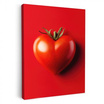 Tableau sur toile - Tomate - Rouge - Coeur