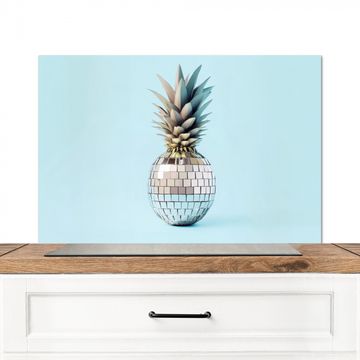 Fond de hotte - Bleu - Ananas - Disco - Discoball