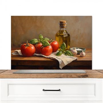 Fond de hotte - Tomates - Huile d'olive - Nature morte